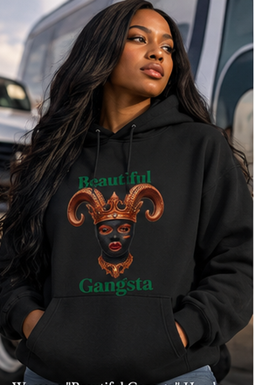 Womens "Beautiful Gangsta"  Hoody