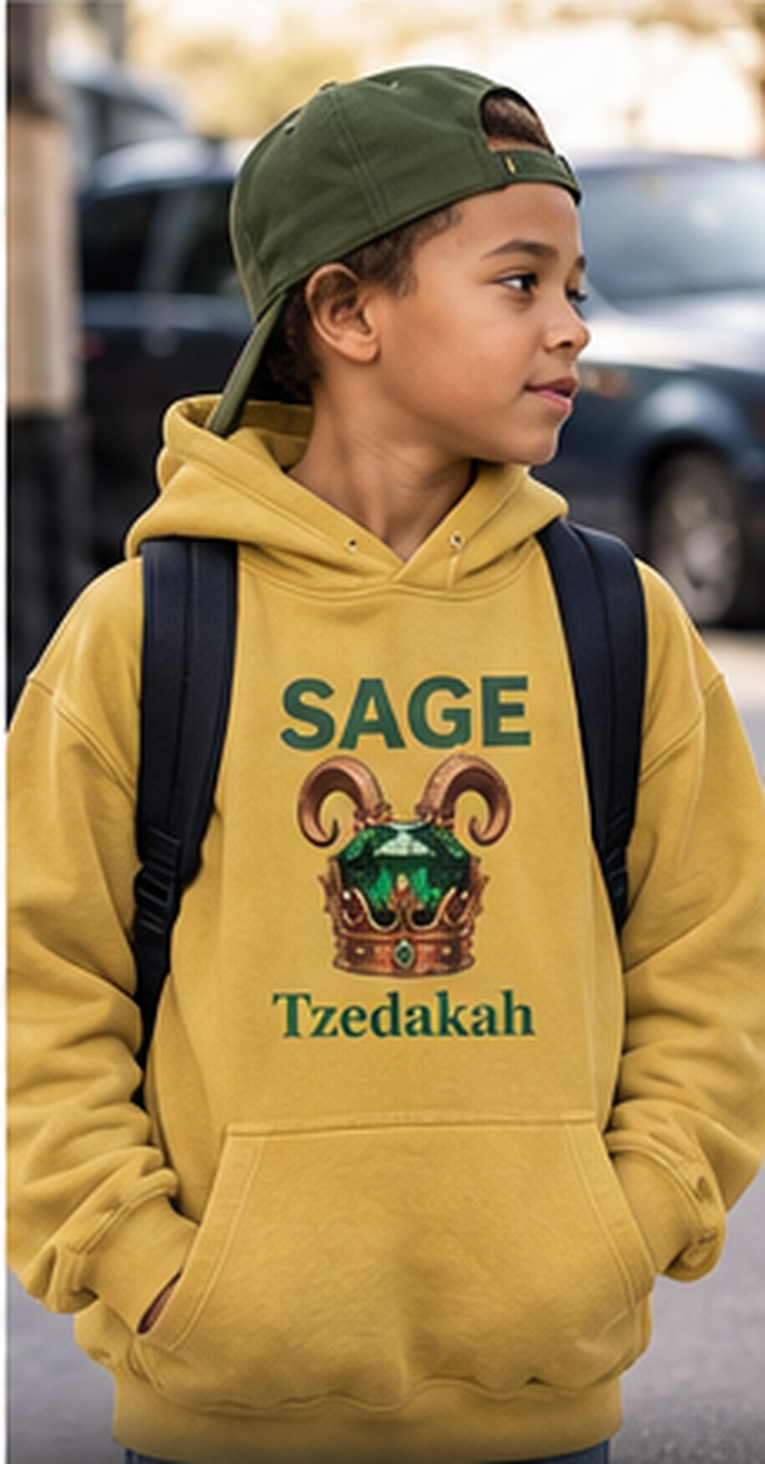 The SAGE Hoodie — Youth Pigment Dyed
