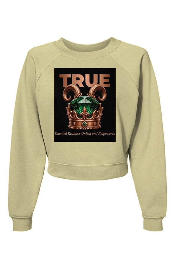 Womens Raglan Pullover Fleece Sweatshirt