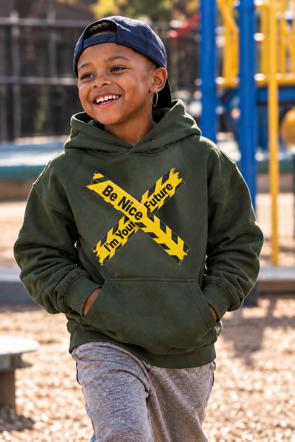 Youth "Caution" Hoody