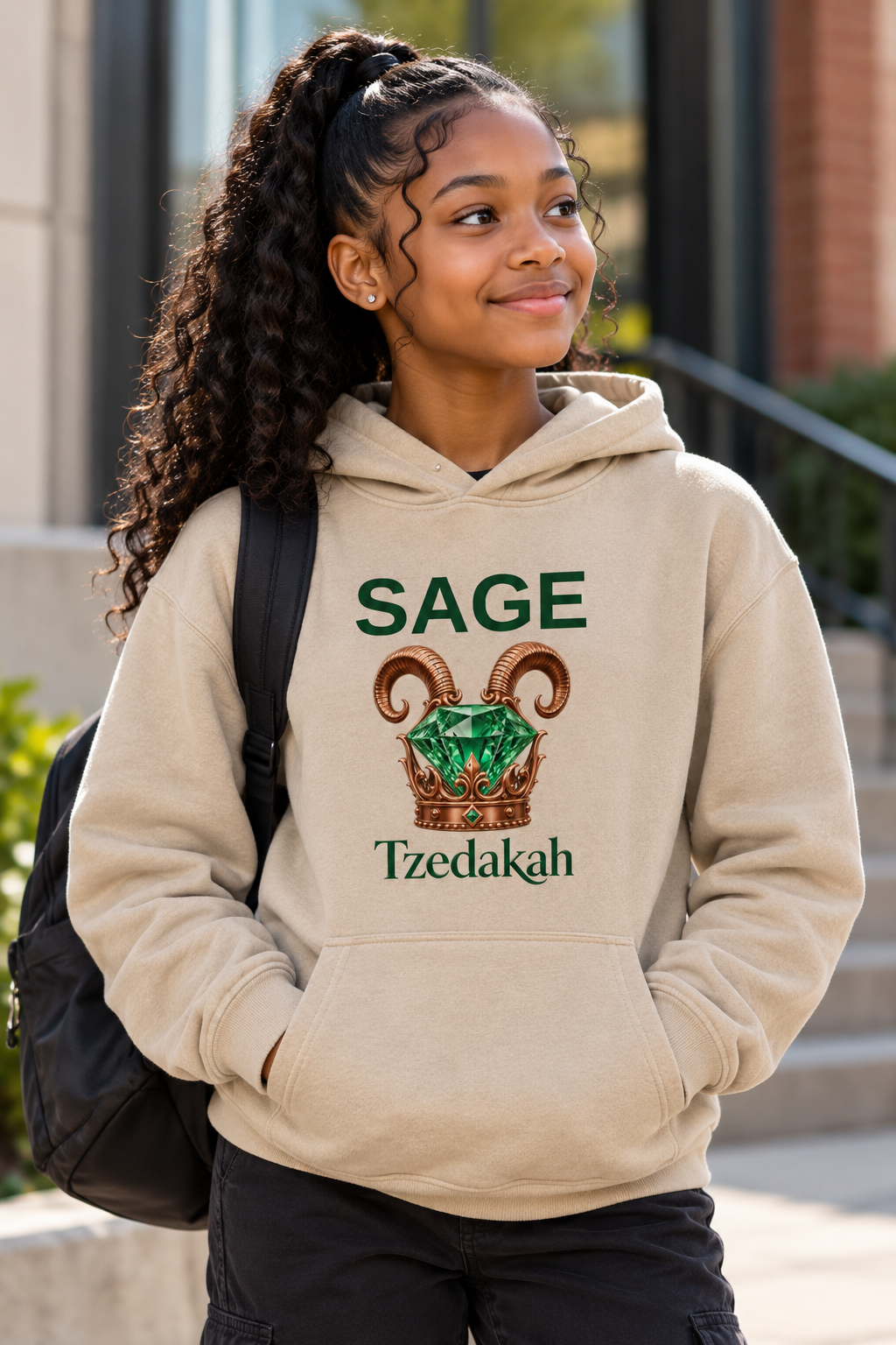 The SAGE Hoodie — Youth Pigment Dyed