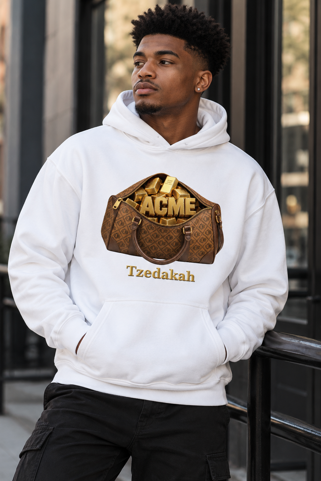 Tzedakah Unisex "ACME" Heavyweight Hoodie