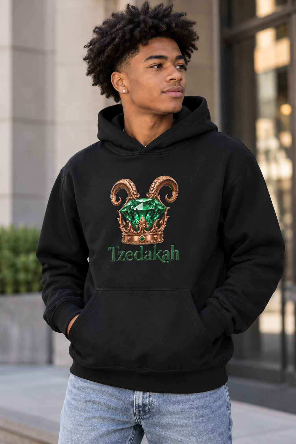 The "Tzedakah" Oversized Icon Hoodie